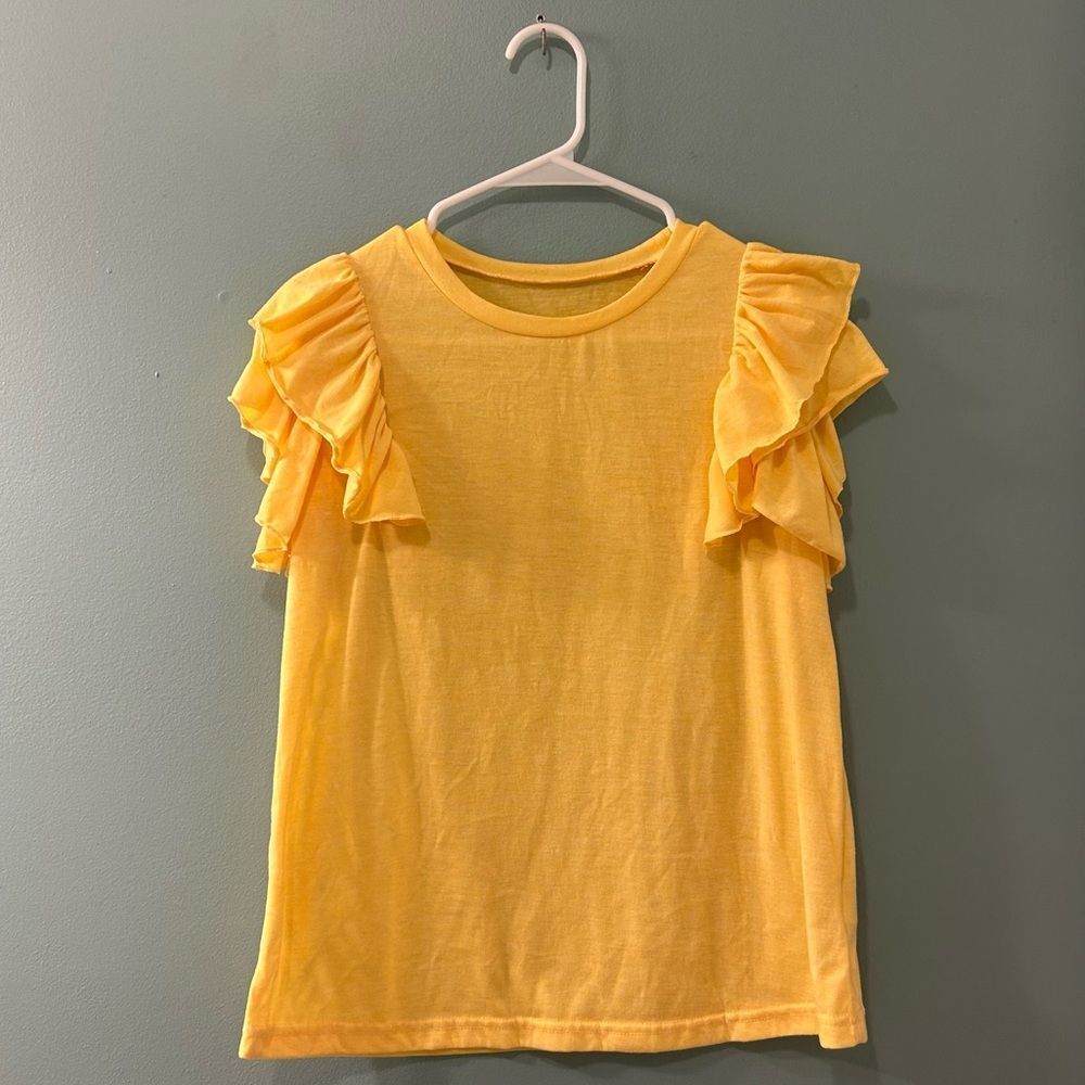 PREOWNED … EMORY ROSE “Size: L” Ruffle Sleeve Blouse